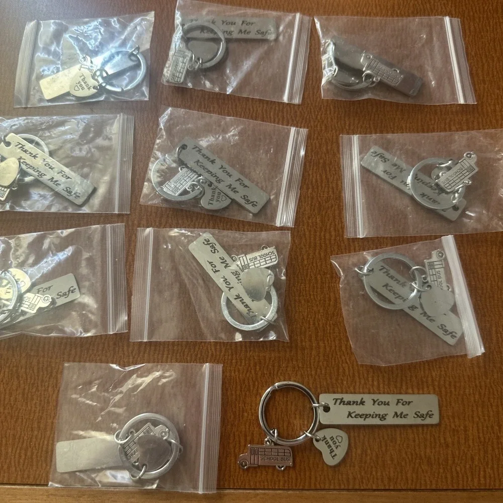 Thank You Bus Driver‎ Key Chains Lot Of 11